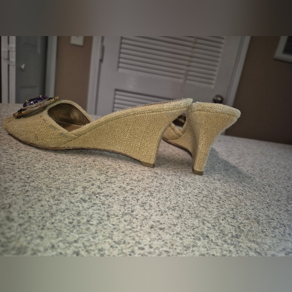 Prada Tan Embellished Women's Shoes - Picture 3 of 6